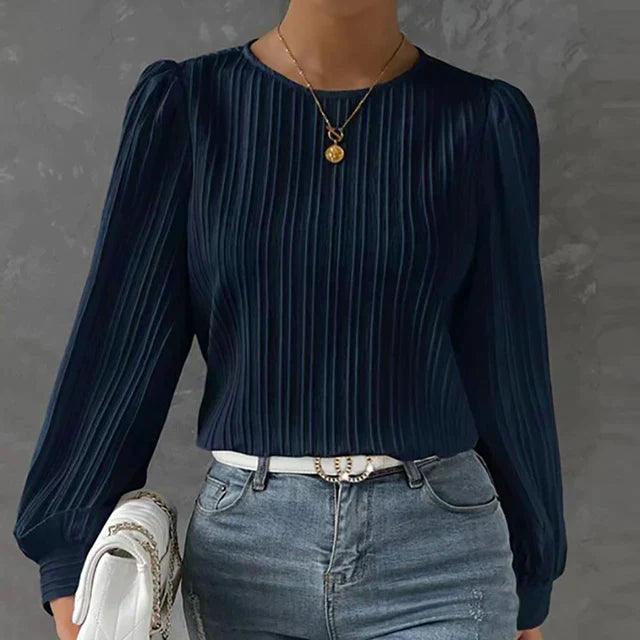 The Sarah Pleated Blouse — color