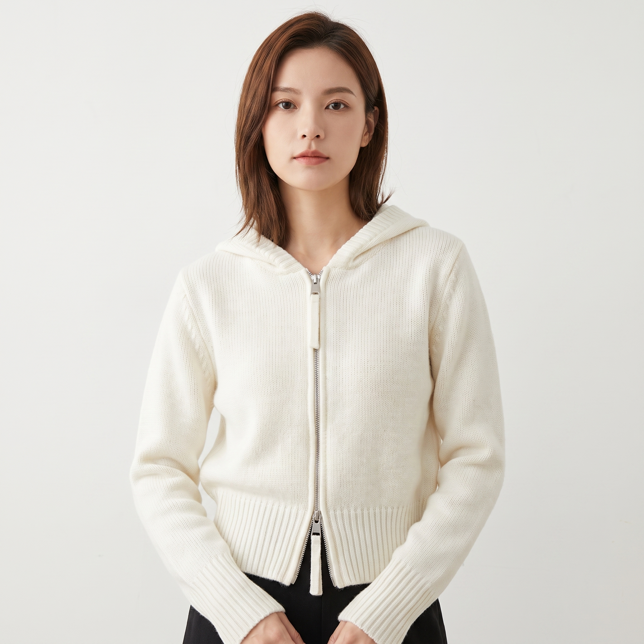 The Henrietta Zip Cardigan — look
