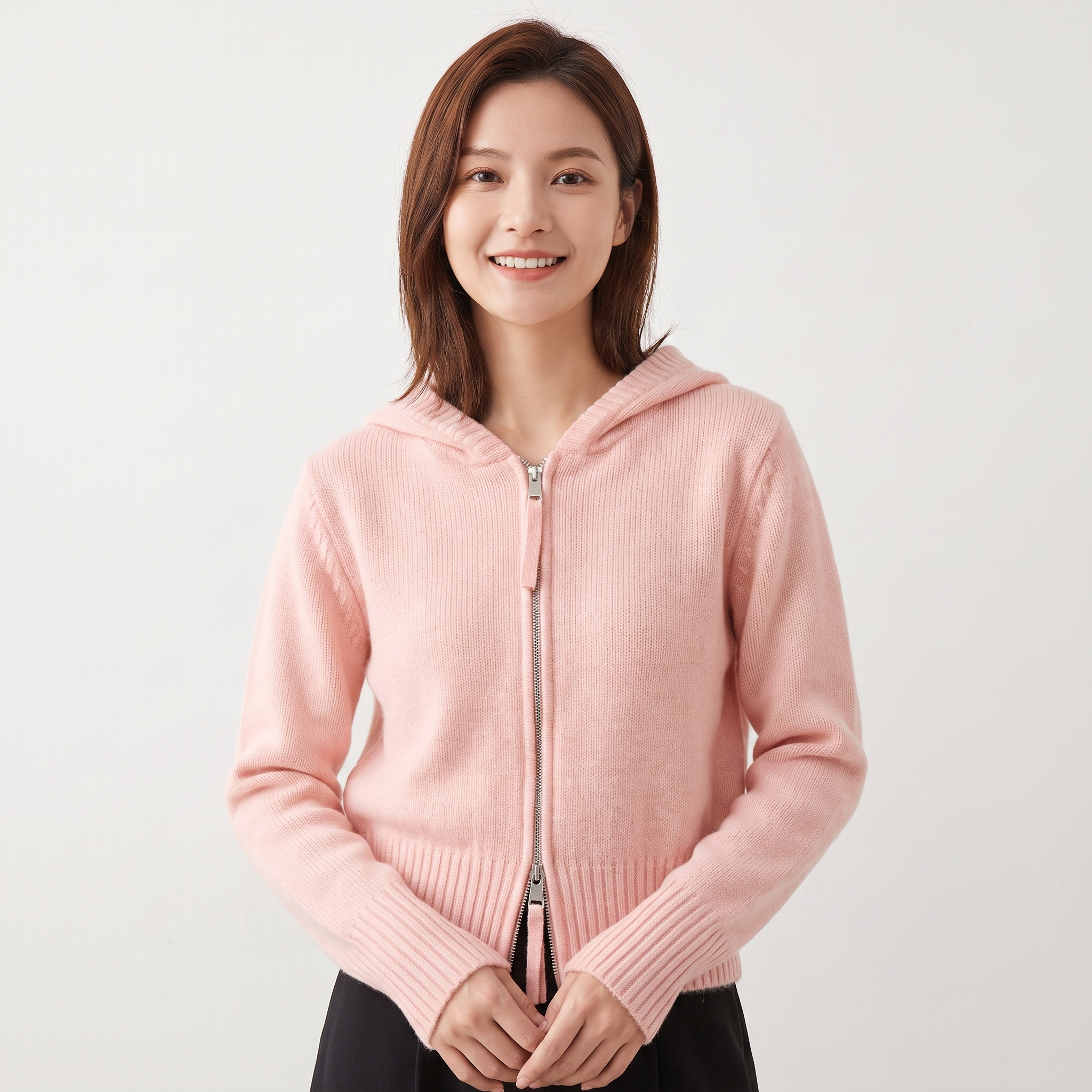 The Henrietta Zip Cardigan — side