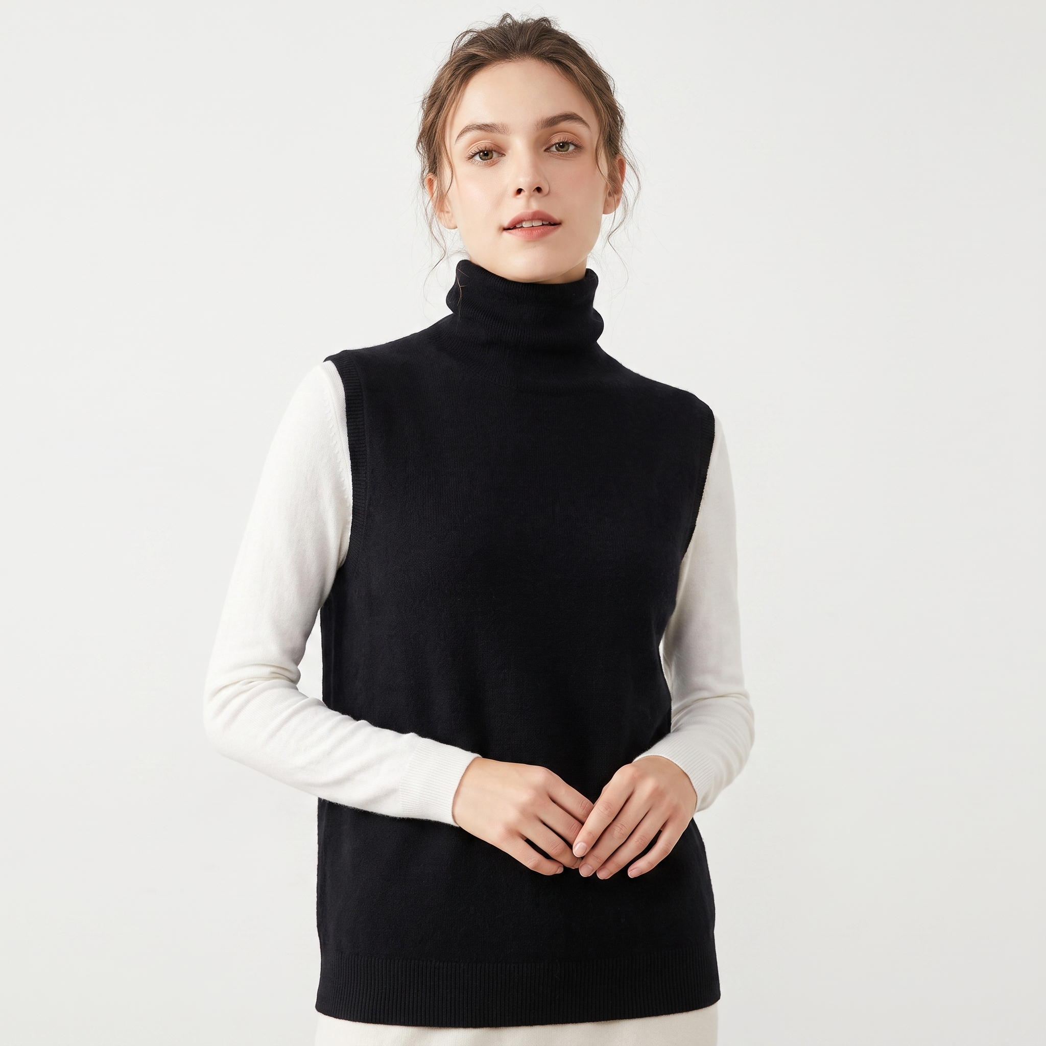 The Cecily Knit Vest — detail