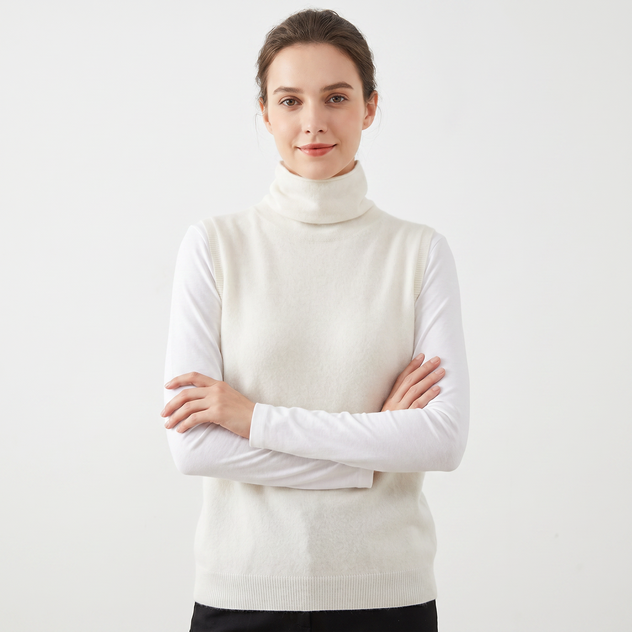 The Cecily Knit Vest — side view