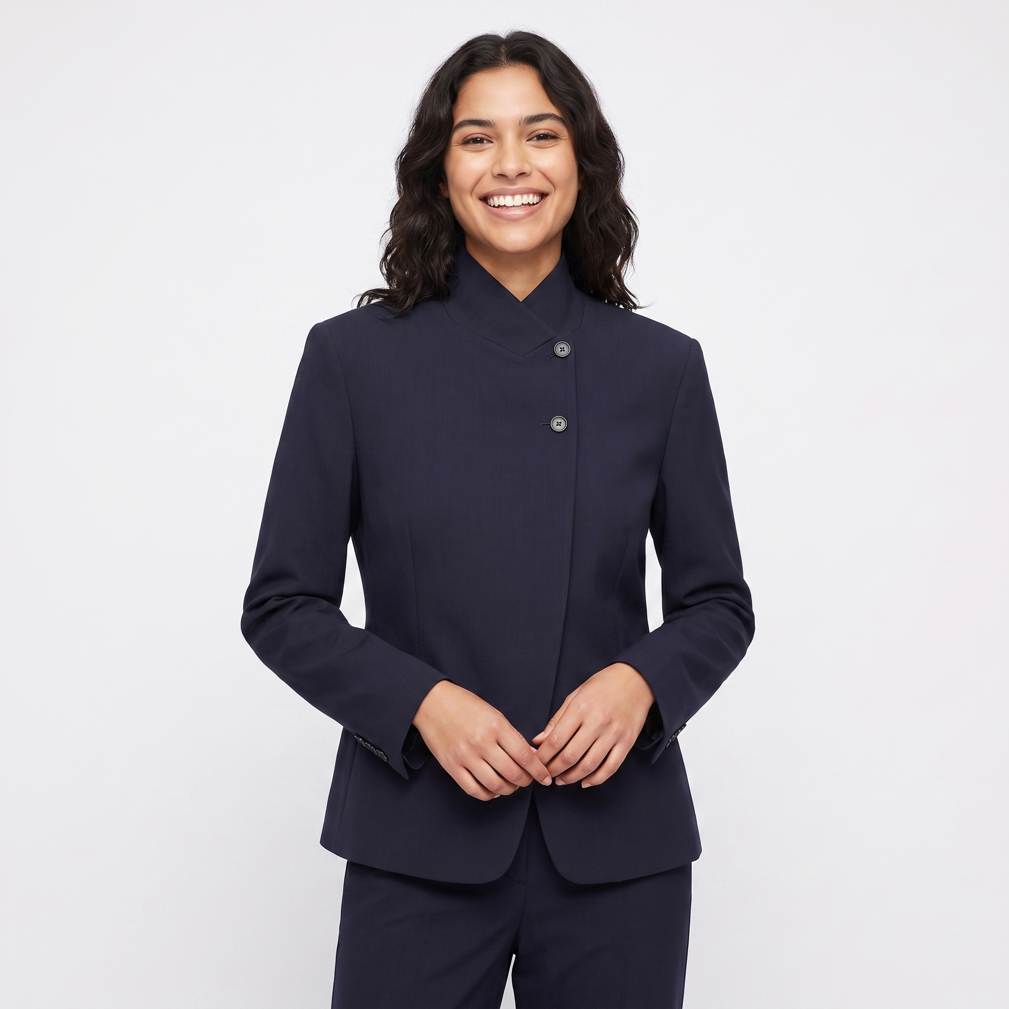 The Vivienne Asymmetric Blazer — detail