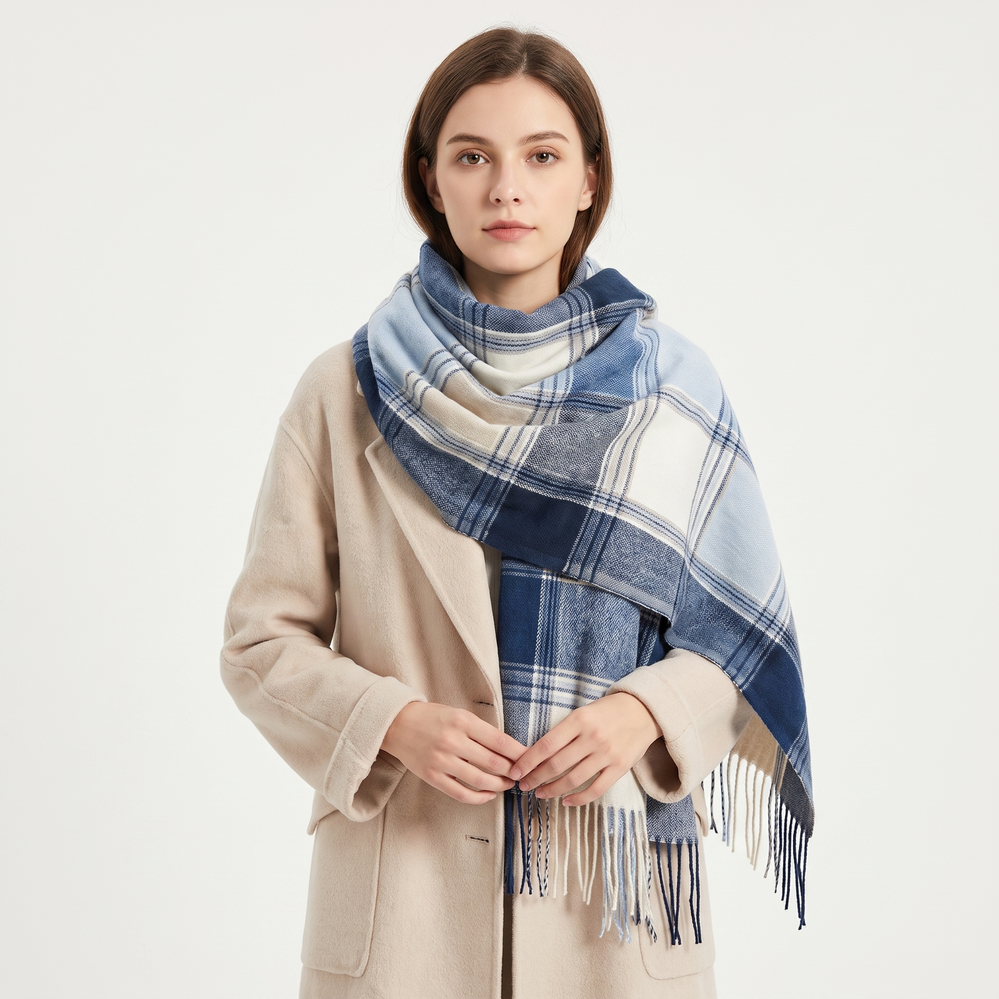 The Winter Gift Set — scarf worn