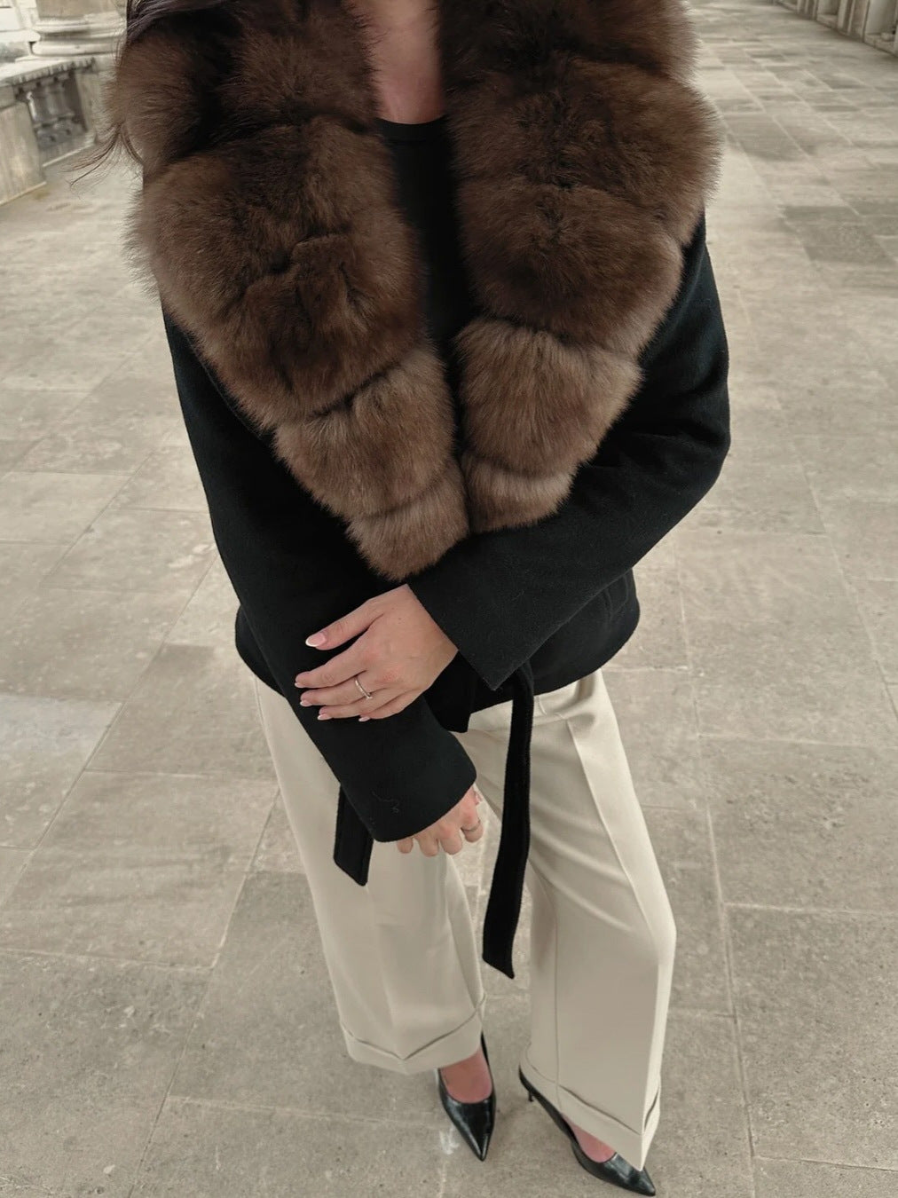The Beatrice Collar Coat 1963 — full look